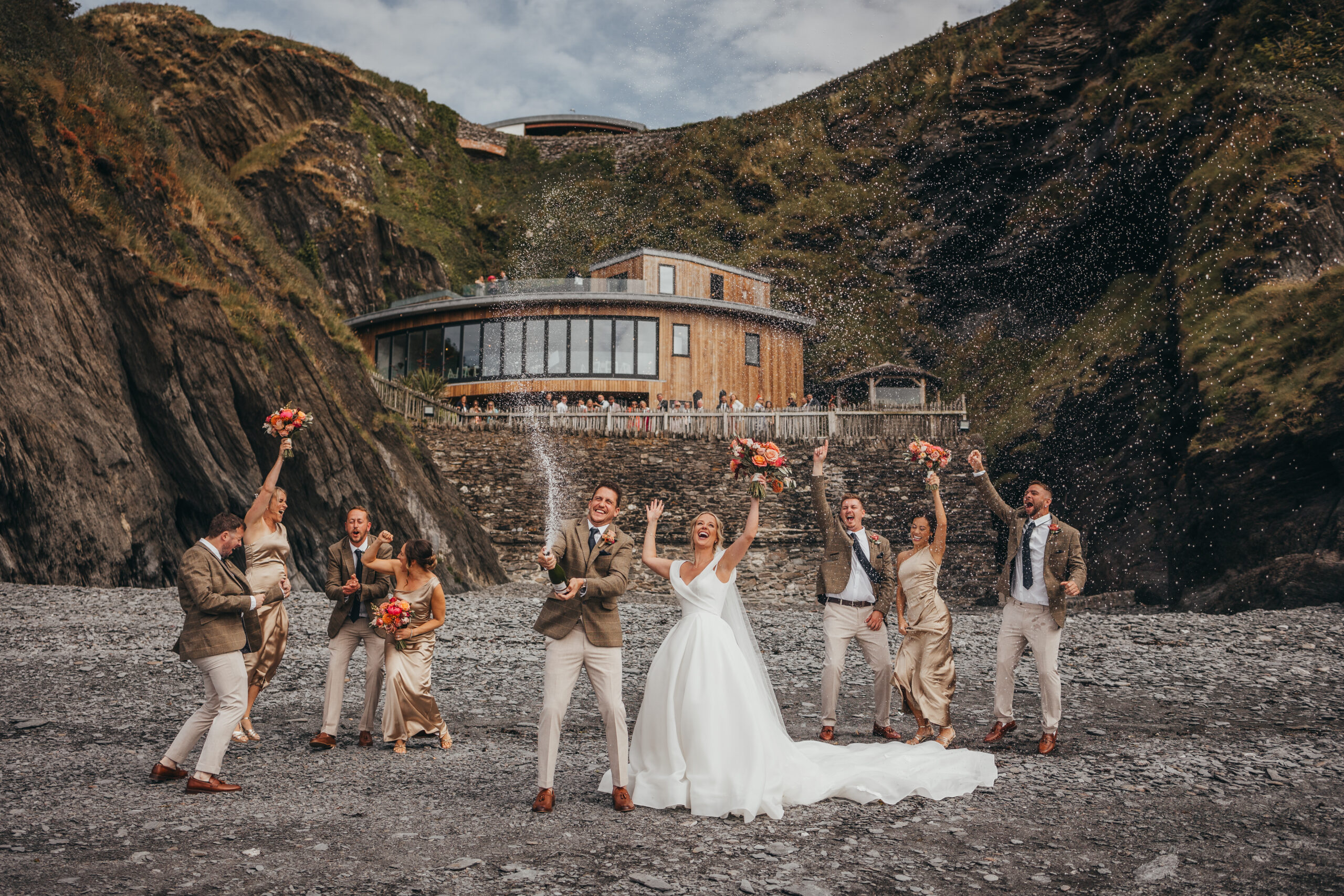 Tunnels beaches wedding captured by Sunday Love Photo and Film
